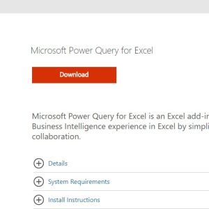 download power query from Microsoft